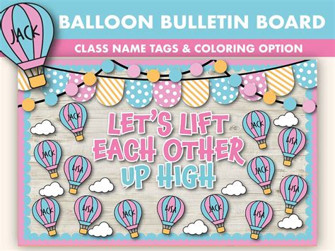 air balloon bulletin board|More.